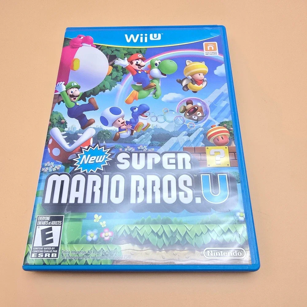 Nintendo Wii U Game Lot New Super Mario Bros U and Super Smash Bros Brawl Wii